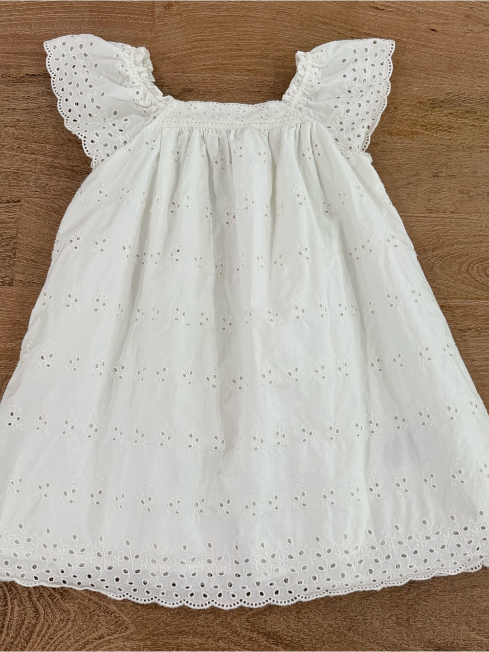 Gap x DOEN White Eyelet Girls' Dress